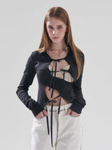 リボンカラーTシャツ / RIBBON COLLAR T-SHIRT