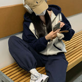[BELLIDE MADE] Spring version. Raglan color zip-up hoodie
