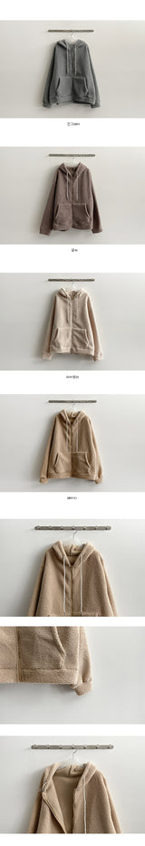 [BIG Size] Robe King Warm Wool Zip-Up Hoodie