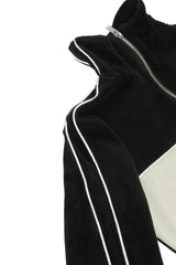 ベロアハーフジップトップ / Velor half zip top (2624871432310)