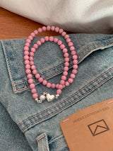 ノッティングピンクネックレス / [925silver] Notting pink Necklace