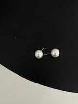 c(silver925) 12mm パール・イヤリング