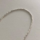[92.5silver] グリッターぺブルネックレス