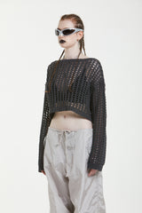 バイクロップドニット/BAY CROPPED KNIT