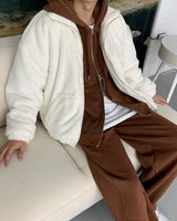 UIミンクファータートルネックジップアップジャンパー