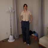 フィッティドテリーシャツ / FITTED TERRY SHIRT_YELLOW