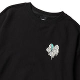 ハートプリンティングスウェット/HEART PRINTING SWEAT SHIRT-BLACK