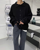 ウォーマーバルーンカラーカーディガン / AZ Warmer Balloon Collar Cardigan (7 colors)