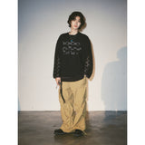 ネットウェーブチェッカーニット / NET WAVE CHECKER KNIT_BK