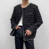 ディライトチェックラウンドジャケット/CR Delight Check Round Jacket (2 colors)