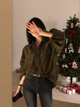 [BELLIDE MADE] Romance Corduroy Loose Fit Shirt & Shirt