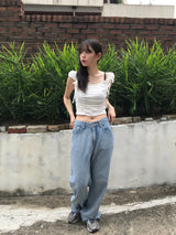 Wander brushed denim pants
