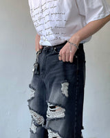 ソーオーバービンテージデニムパンツ / SO Over Vintage Denim Pants (Black)