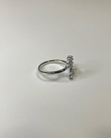 クローバーツーラインリング / clover two line ring (925silver)