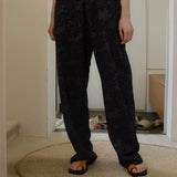 トロピカルバンディングパンツ / TROPICAL BANDING PANTS_CHARCOAL