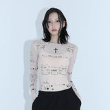 0 2 エモジメッシュトップ
