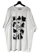 レイジーキャットハーフTシャツ / LAZY CAT HALF T-SHIRTS(2COLOR)