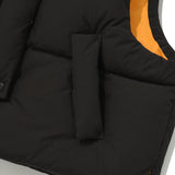 CHERRY CROP STRING DOWN VEST [BLACK]