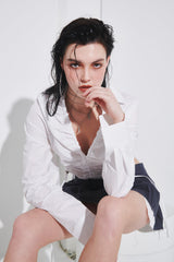 ホールドシャーリングシャツ/HOLD SHIRRING SHIRT