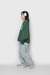 ワイドナイロンカーゴパンツ / wide nylon cargo pants