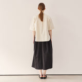 ナイロンボリュームスカート / Nylon volume skirt_black