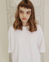YELLOW TAP OVERSIZED T-SHIRT WHITE (6691421290614)