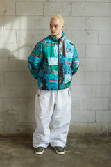 ロマンティックロゴパッディングジャンパー/BSR2223FWJK009 ROMANTIC LOGO PADDING JUMPER GREEN BLUE