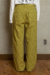 ARGYLE EMBROIDERED PANTS