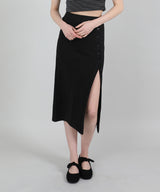 ボタンバンディングロングスカート / Button Banding Long Skirt Black