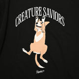 CS ラッキークルーネック / BSR2223FWPO070 CS LUCKY CREWNECK BLACK