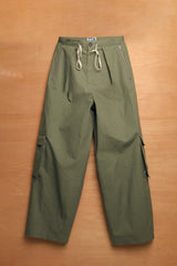 ユーティリティポケットパンツ / UTIL POCKET PANTS-HERRINGBONE KHAKI