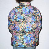 ソーラーボールフラワーフレイムリバーシブルダウンジャケット/SOLARBALL FLOWER FLAME REVERSIBLE PUFFER LEMON