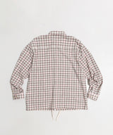 タータンチェックポケットシャツジャケット / TARTAN POCKET SHIRKET(SHIRTS JACKET)-LINEN PINK