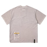 23 インサイドアウトピグメントオーバーサイズTシャツ / 23 INSIDEOUT PIGMENT OVERSIZED T-SHIRTS BEIGE / CHARCOAL