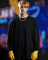 ドリームイズノーウェアオーバーサイズTシャツ/DREAM IS NOWHERE LS OVERSIZED T-SHIRT BLACK