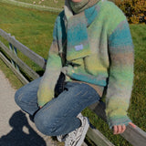 [Muffler set] ASCLO Palette Gra Mohair Cardigan (3color)