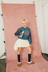 ビンテージスウェットシャツ / VINTAGE DEEP BLUE SWEATSHIRT　