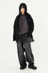 All brush curve denim pants