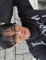 No.0324 half rimmed glasses