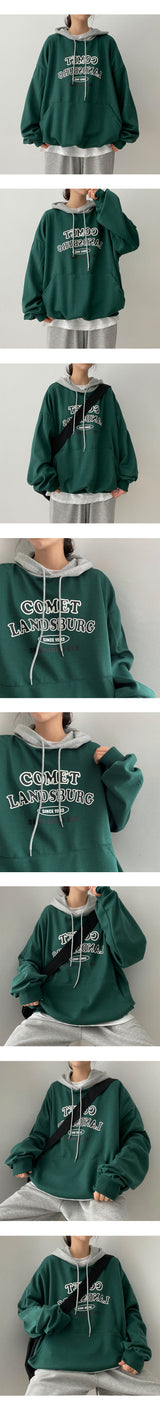 ランドカラーリングフーディー/Land Coloring Hood