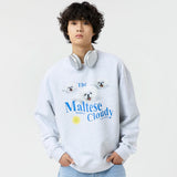 マルチーズクラウディースウェットシャツ /(NO napping) Maltese cloudy sweatshirts