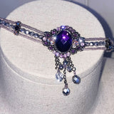 ラプンツェルチョーカー / Rapunzel violet choker
