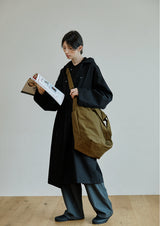 ユニセックスカンバスバッグ/unisex canvas bag beige