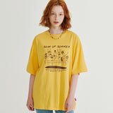 ダイビングプリントオーバーフィットTシャツ / DIVING PRINT OVERFIT T-SHIRT _ YELLOW