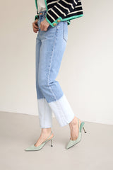 コンビストレートデニムパンツ / FF-34 / COMBI STRAIGHT DENIM PANTS