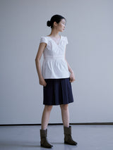 パフピンタックブラウス [ WHITE ]