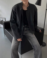 OA Pad Matte Coated Leather Jacket (2 colors)
