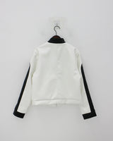 レイシングカラーマッチングレザージャケット / Racing color matching leather jacket (2color)