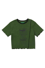 Hope Language Crop Tee_Green (6699087265910)