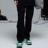 ストレートフィットスウェットパンツ/STRAIGHT-FIT SWEAT PANTS-BLACK